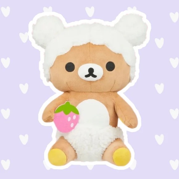 Rilakkuma Bubble Bath with Strawberry Licensed Plush 16” - Picture 1 of 6